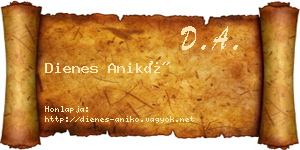 Dienes Anikó névjegykártya