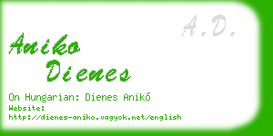 aniko dienes business card