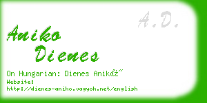 aniko dienes business card